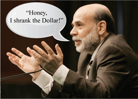 [Ben Bernanke Shrank The Dollar...Wow!]